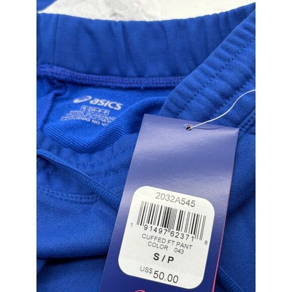 ASICS Women's Cuffed French Terry Jogger, Royal Blue, - Picture 8 of 11